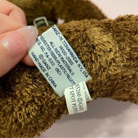Vintage Ganz Heritage Collection 10” long Soft Spot Puppers #5260 Brown Dog Pup… - Picture 7 of 10
